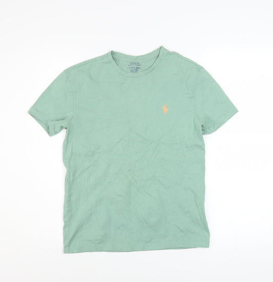 Boys UK Size XS Ralph Lauren Green Basic T-Shirt