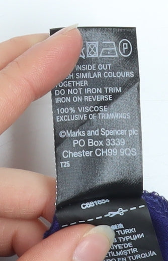 Womens UK Size 12 Marks and Spencer Purple Camisole Tank