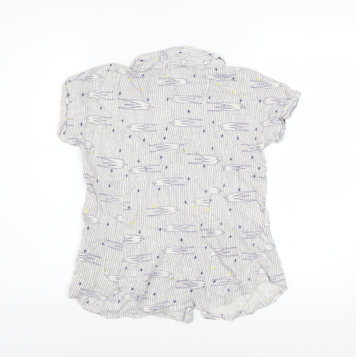 Womens UK Size 10 White Stuff Blue Casual Button-Up