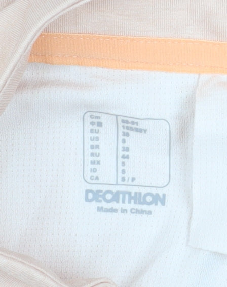 Womens UK Size 10 DECATHLON Beige Running & Jogging Gym & Training Yoga Jacket