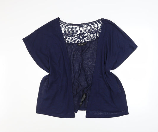 Womens UK Size M Dorothy Perkins Blue Cardigan Jumper