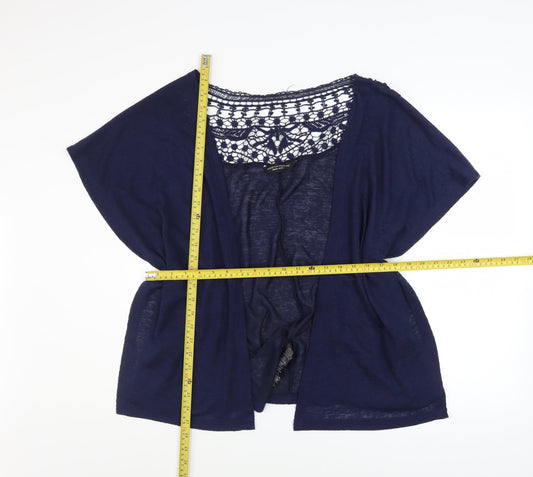 Womens UK Size M Dorothy Perkins Blue Cardigan Jumper