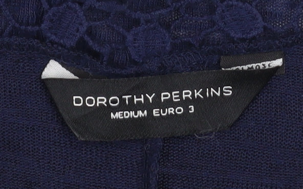 Womens UK Size M Dorothy Perkins Blue Cardigan Jumper