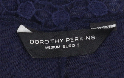 Womens UK Size M Dorothy Perkins Blue Cardigan Jumper