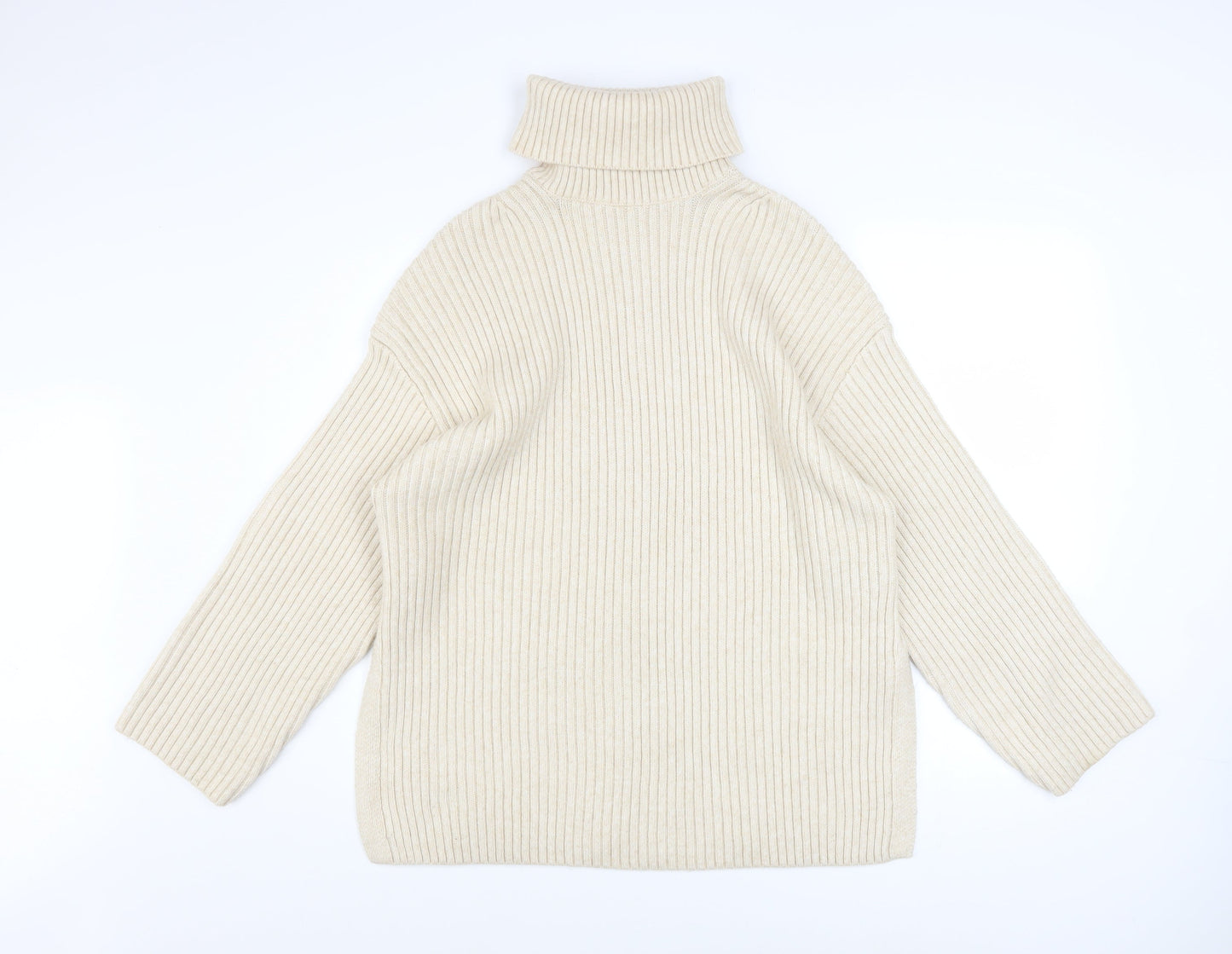 Womens UK Size S H&M Beige Pullover Jumper