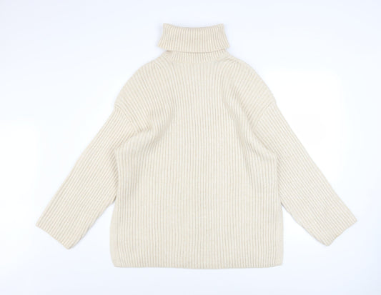Womens UK Size S H&M Beige Pullover Jumper