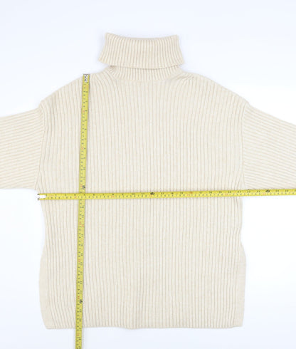Womens UK Size S H&M Beige Pullover Jumper