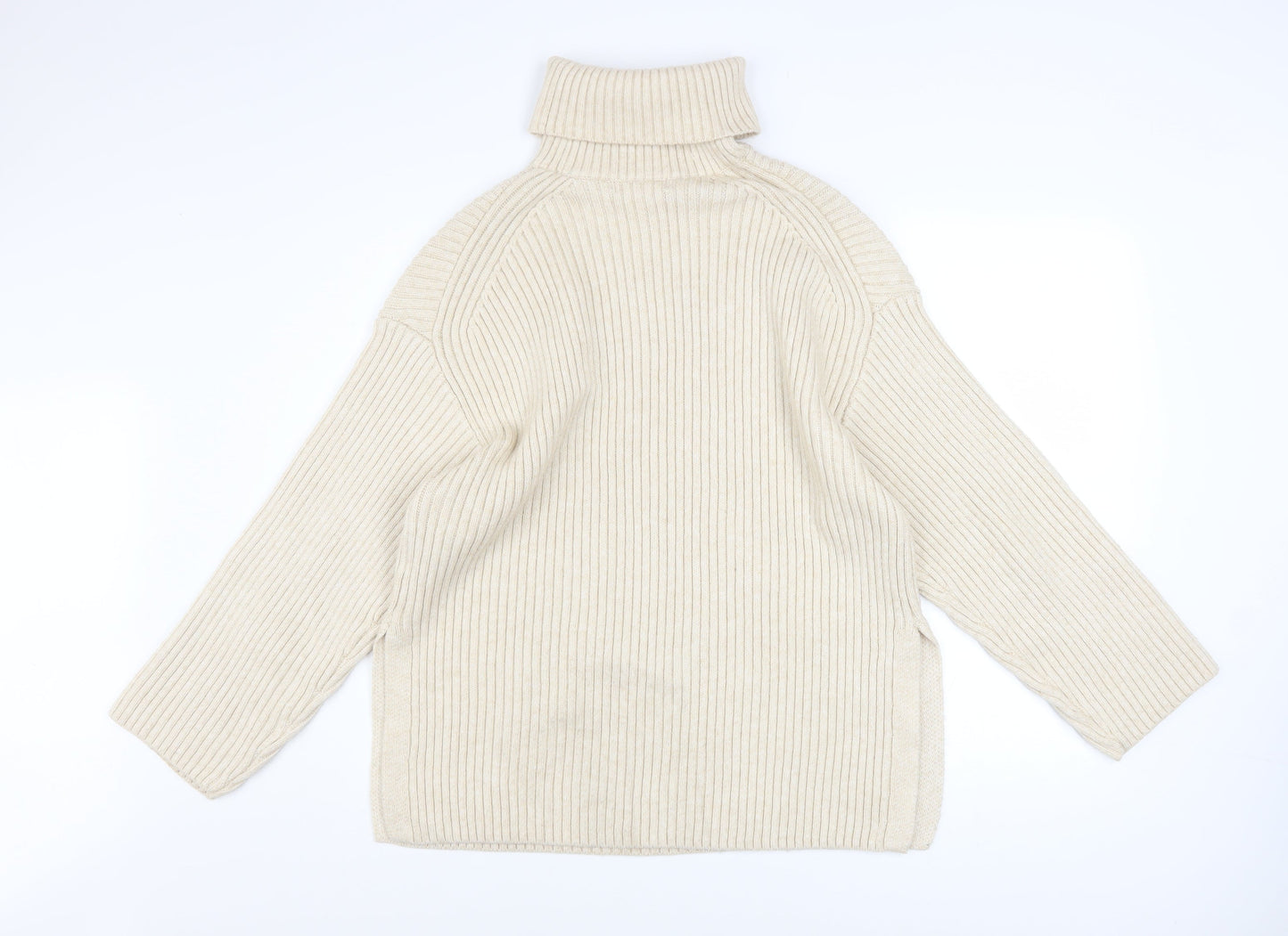 Womens UK Size S H&M Beige Pullover Jumper