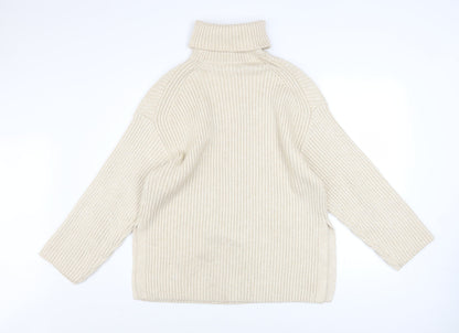 Womens UK Size S H&M Beige Pullover Jumper