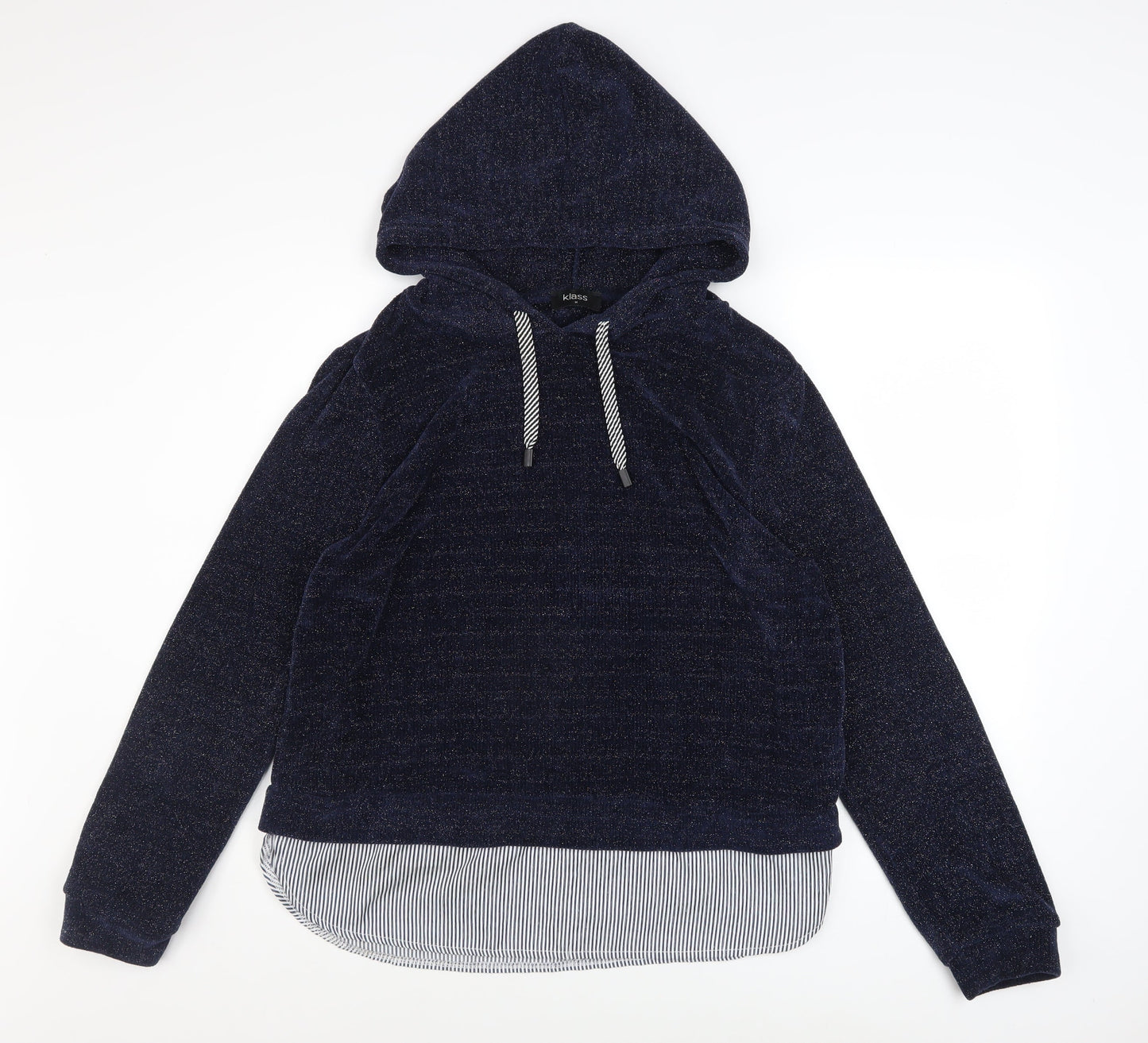 Womens UK Size M Klass Blue Pullover Hoodie