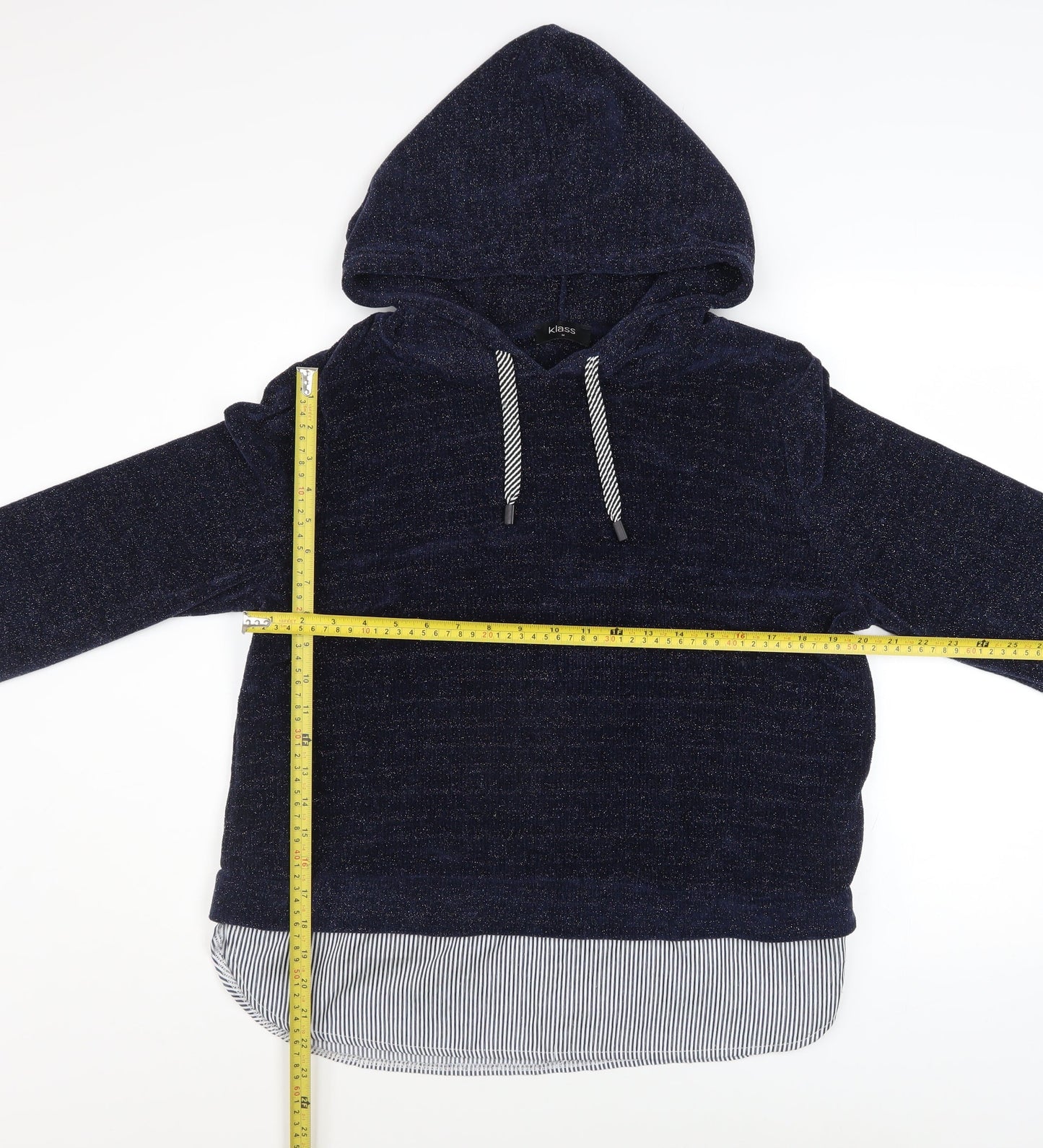 Womens UK Size M Klass Blue Pullover Hoodie
