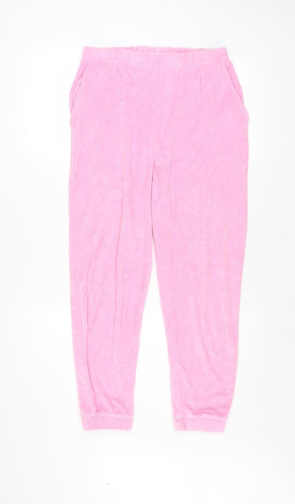 Womens UK Size 12 Zara Regular Fit Jogger Pink Trousers