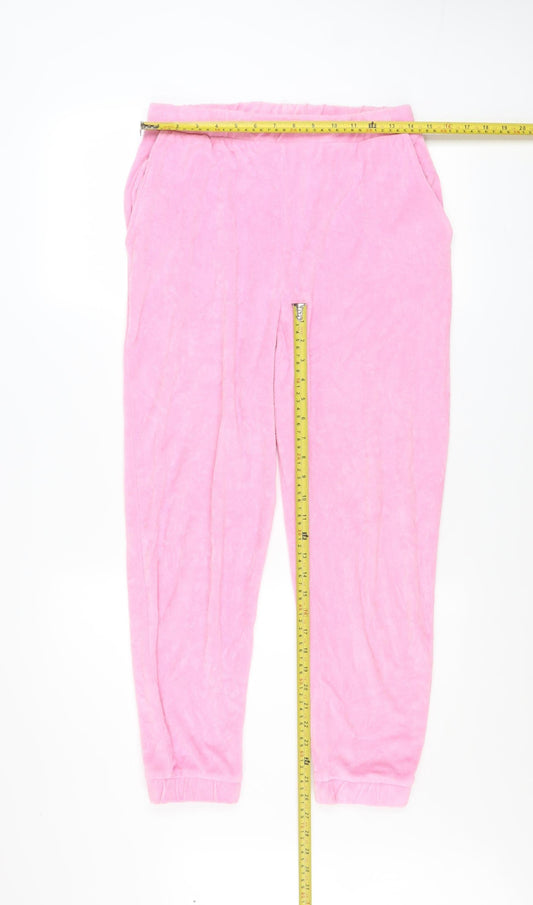 Womens UK Size 12 Zara Regular Fit Jogger Pink Trousers