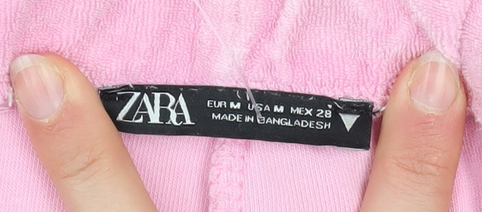 Womens UK Size 12 Zara Regular Fit Jogger Pink Trousers