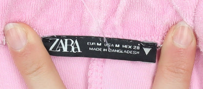 Womens UK Size 12 Zara Regular Fit Jogger Pink Trousers