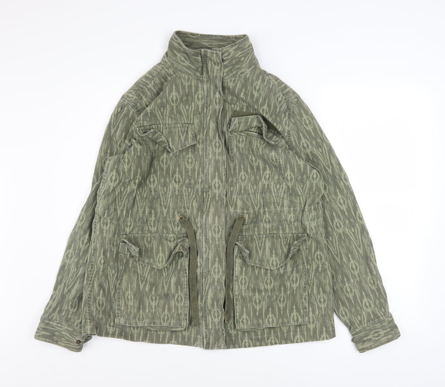 Womens UK Size 10 Marks and Spencer Green Military Jacket