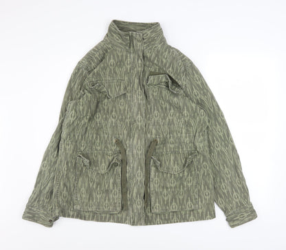 Womens UK Size 10 Marks and Spencer Green Military Jacket