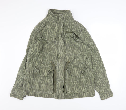 Womens UK Size 10 Marks and Spencer Green Military Jacket