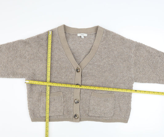 Womens UK Size L Marks and Spencer Beige Cardigan Jumper