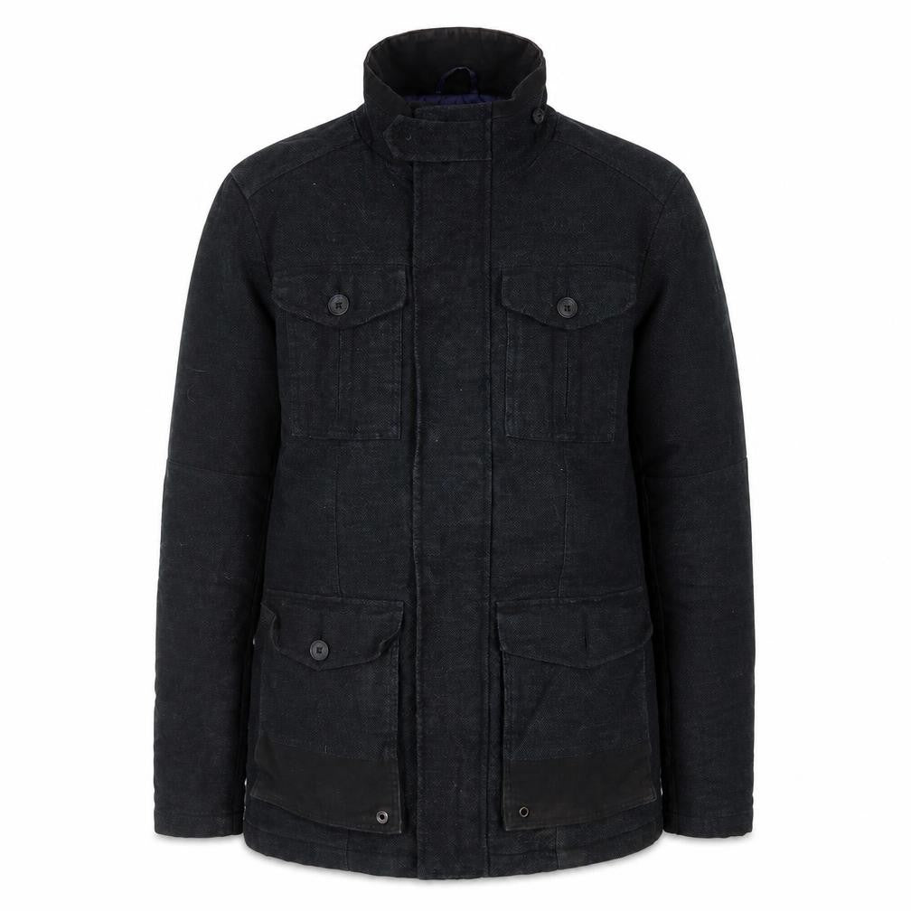 Mens UK Size S Easy Black Military Jacket