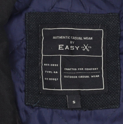 Mens UK Size S Easy Black Military Jacket