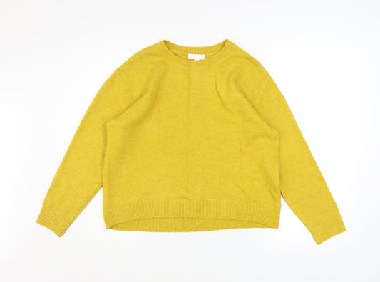 Womens UK Size S H&M Yellow Pullover Jumper