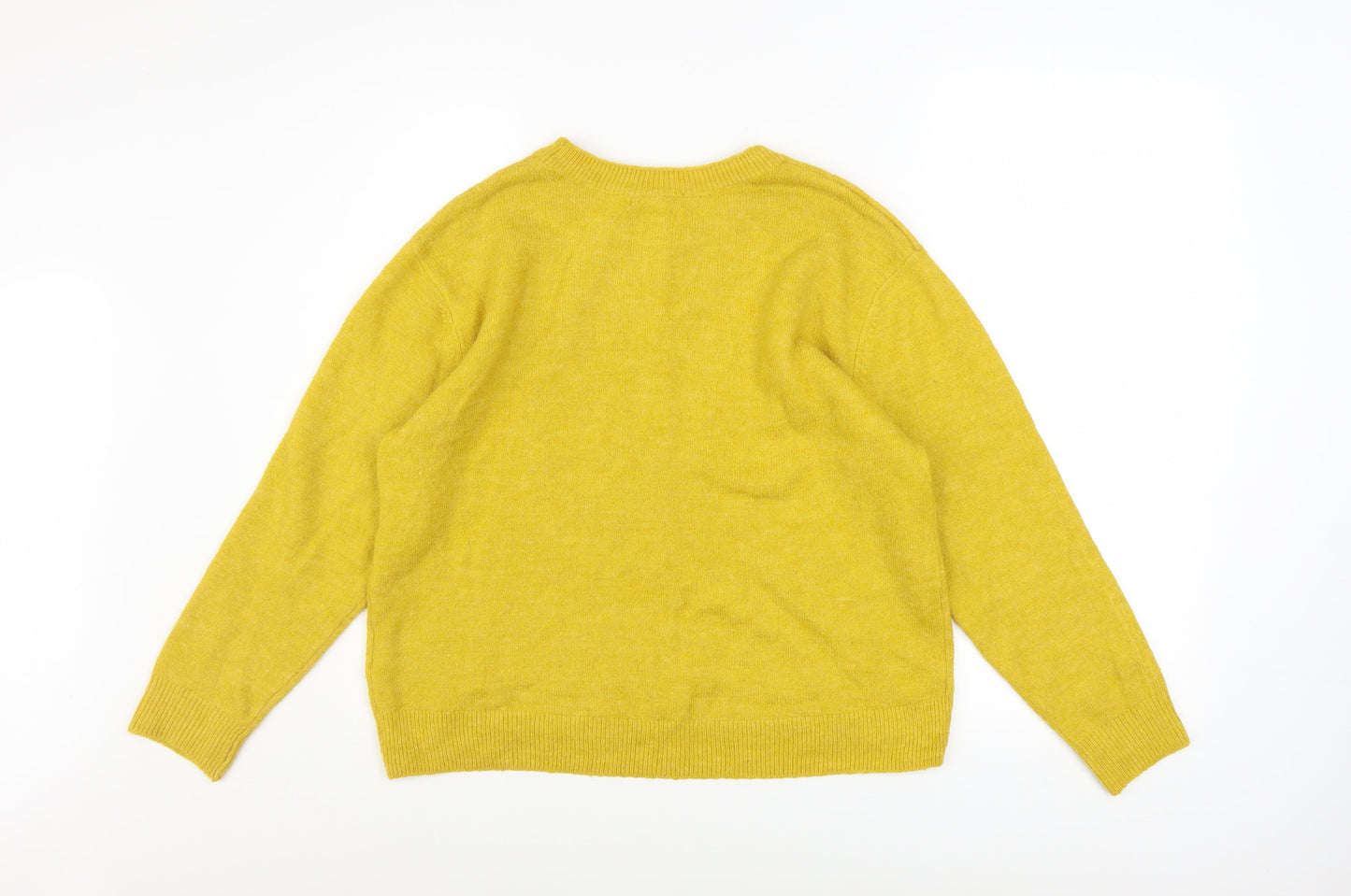 Womens UK Size S H&M Yellow Pullover Jumper
