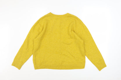 Womens UK Size S H&M Yellow Pullover Jumper