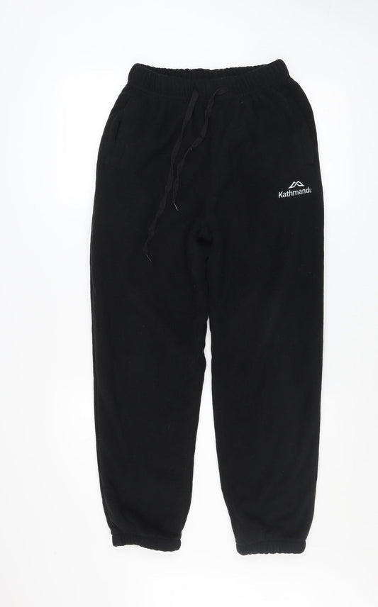 Mens UK Size M Kathmandu Regular Fit Sweatpants Black Trousers