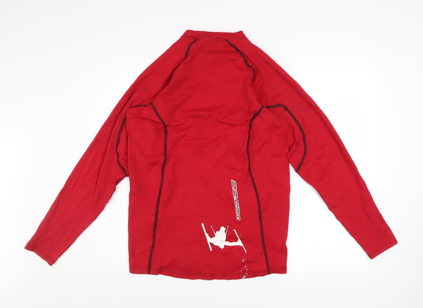 Mens UK Size M DECATHLON Red SkiingWinterSnow Sports T-Shirt