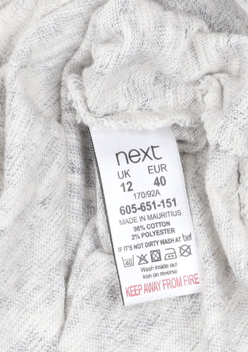 Womens UK Size 12 NEXT Grey Pullover Sweatshirt