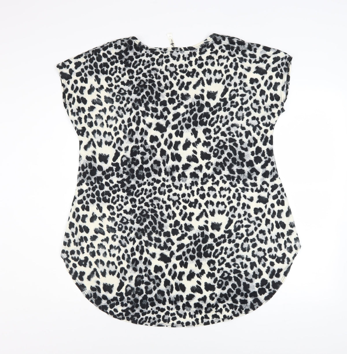 Womens UK Size L Cool Melon Black Basic T-Shirt