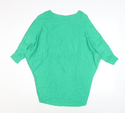 Womens UK Size XS Phase Eight Green Batwing Jumper