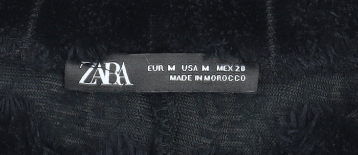 Womens UK Size M Zara Black Pullover Sweatshirt