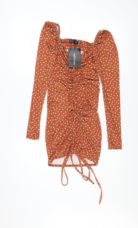 Womens UK Size 6 PRETTYLITTLETHING Bodycon Dress