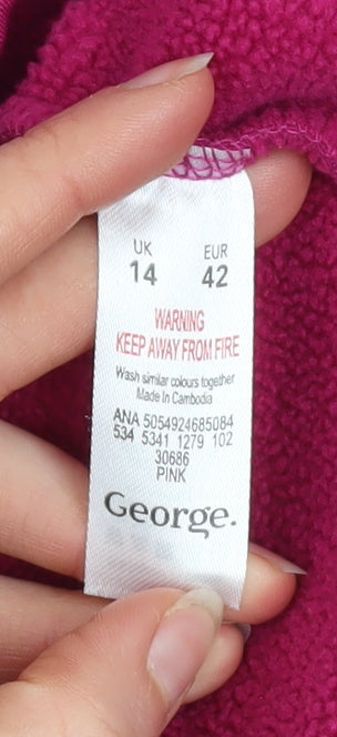 Womens UK Size 14 George Pink Soft Shell