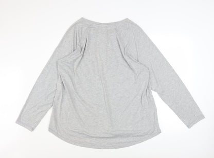 Womens UK Size 22 NEXT Grey Basic T-Shirt