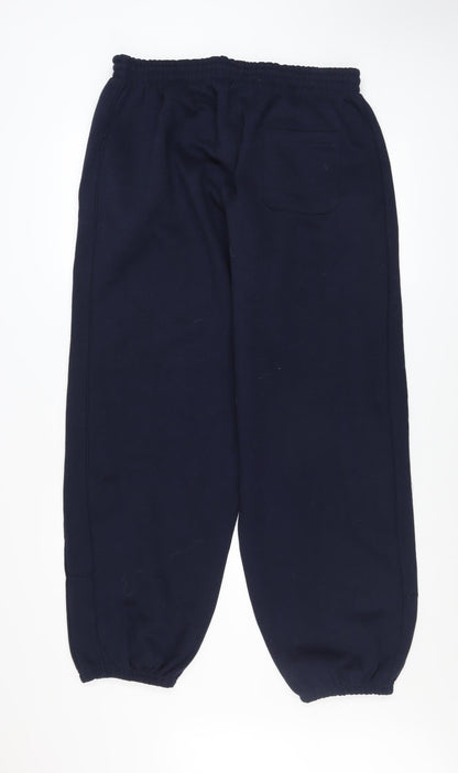Mens UK Size XL Azzurri Sport Regular Fit Sweatpants Blue Trousers