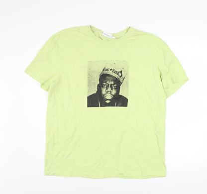The Notorious B.I.G. Men's Green L Graphic Music T-Shirt