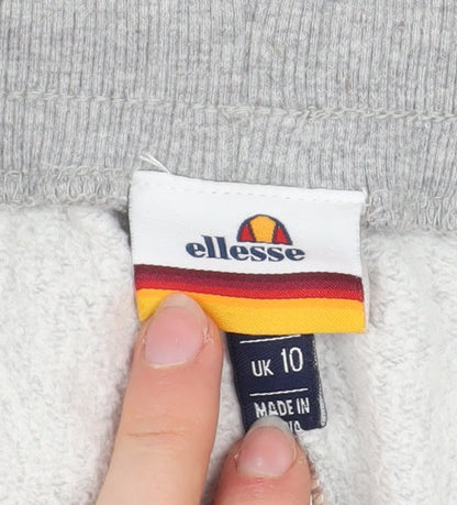 Womens UK Size 10 ellesse Regular Fit Jogger Grey Trousers