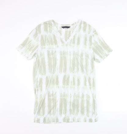 Womens UK Size 6 Marks and Spencer Green Basic T-Shirt