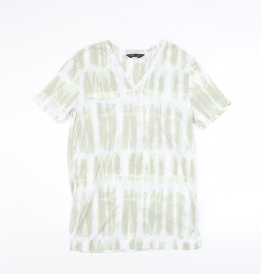 Womens UK Size 6 Marks and Spencer Green Basic T-Shirt