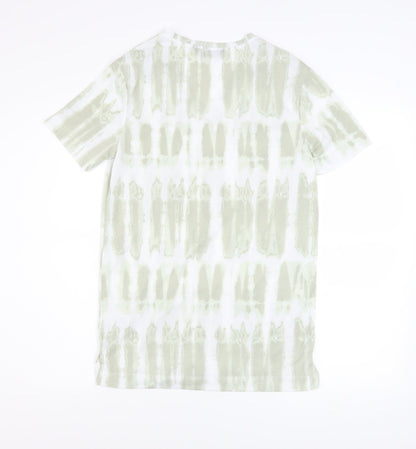 Womens UK Size 6 Marks and Spencer Green Basic T-Shirt