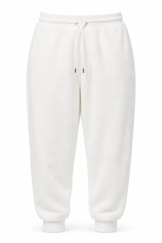 Womens UK Size M Marks and Spencer Regular Fit Jogger White Trousers