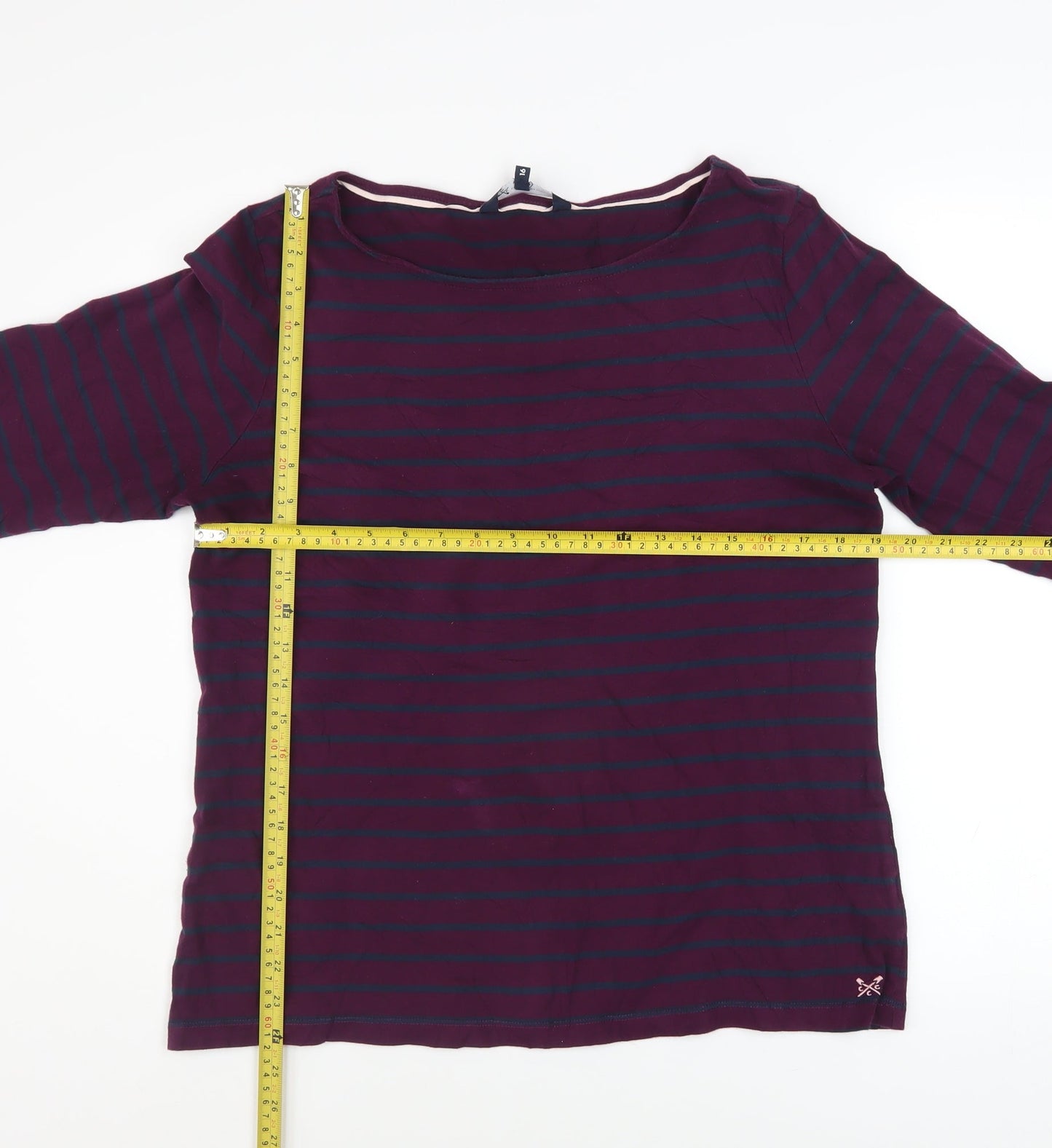 Womens UK Size 16 Crew Clothing Company Multicoloured Basic T-Shirt