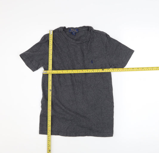Boys UK Size 8 Years Ralph Lauren Grey Basic T-Shirt
