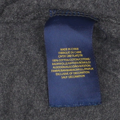 Boys UK Size 8 Years Ralph Lauren Grey Basic T-Shirt