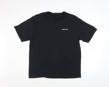 Mens UK Size L Anthem Black  T-Shirt