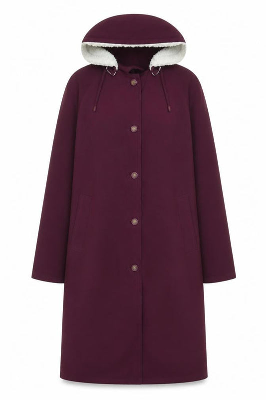 Womens UK Size 16 Amalina Purple Overcoat