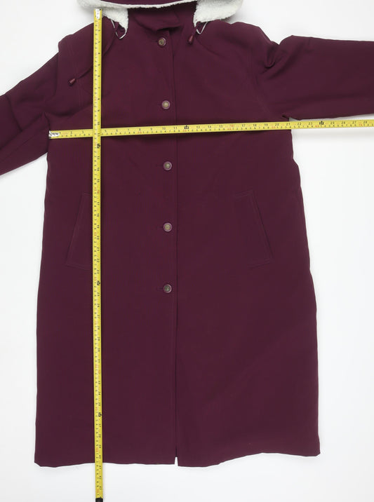 Womens UK Size 16 Amalina Purple Overcoat